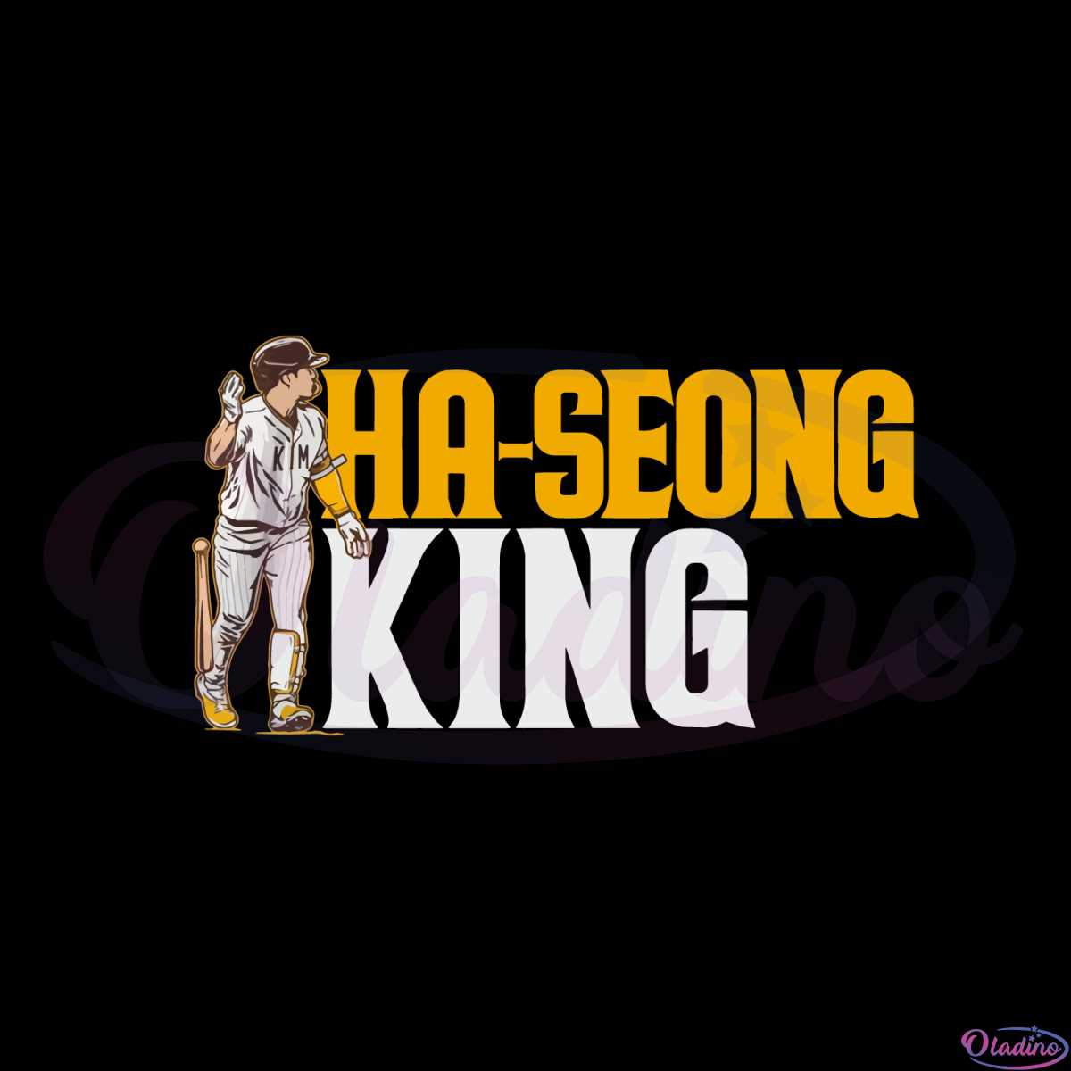 Ha-seong Kim Baseball Player Original Illustration Printed 