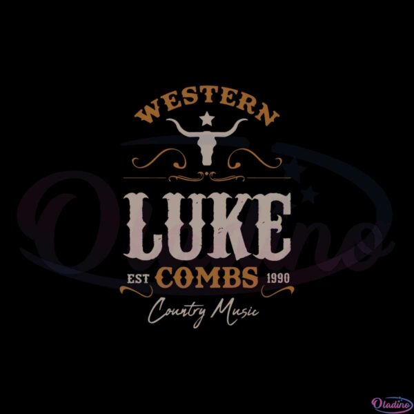 luke-combs-concert-western-bullhead-luke-combs-tour-2023-svg