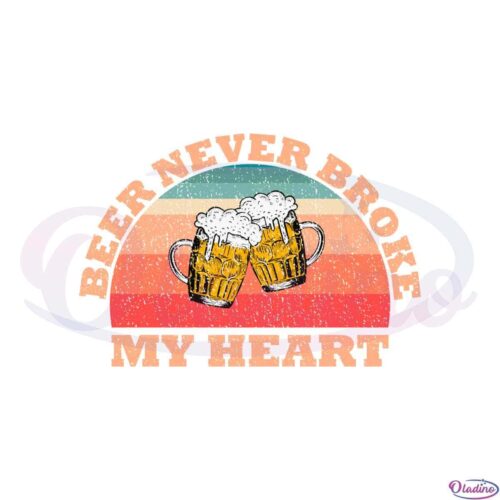 luke-combs-concert-retro-vintage-beer-never-broke-my-heart-svg