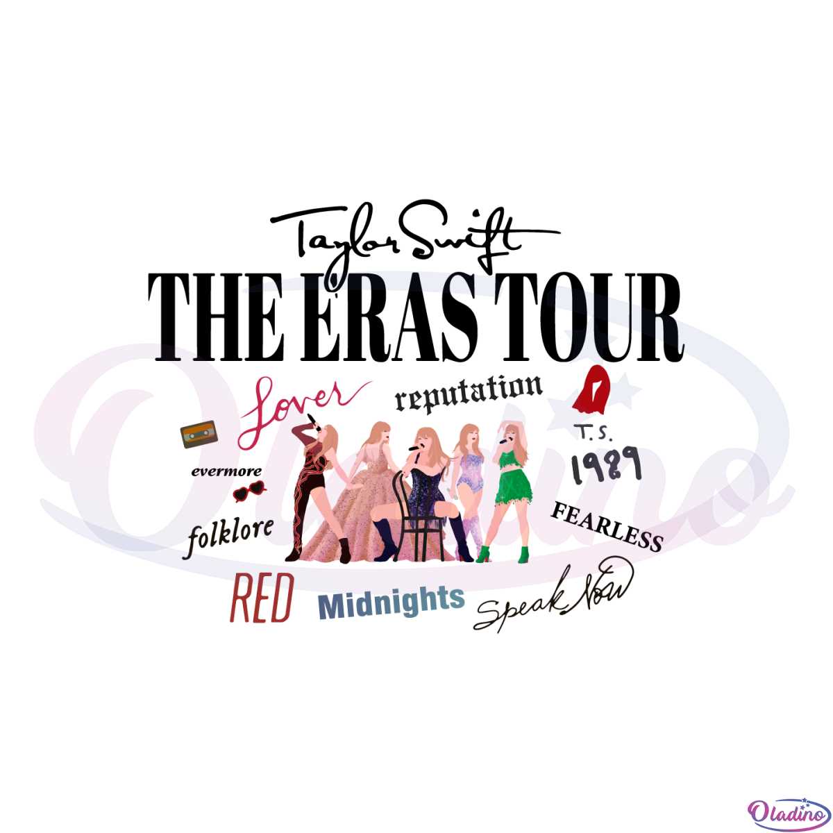 Taylor Swift The Eras Tour Full Album Swiftie 2023 Concert Svg