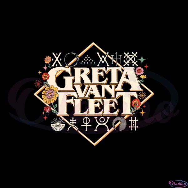 Retro Greta Van Fleet Dream In Gild Tour 2023 SVG Cutting Files