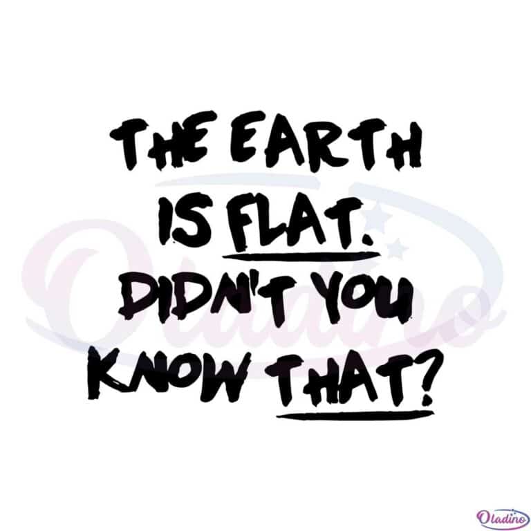 The Earth Is Flat Didn't You Know That Yoongi Flat Earther Svg - Oladino