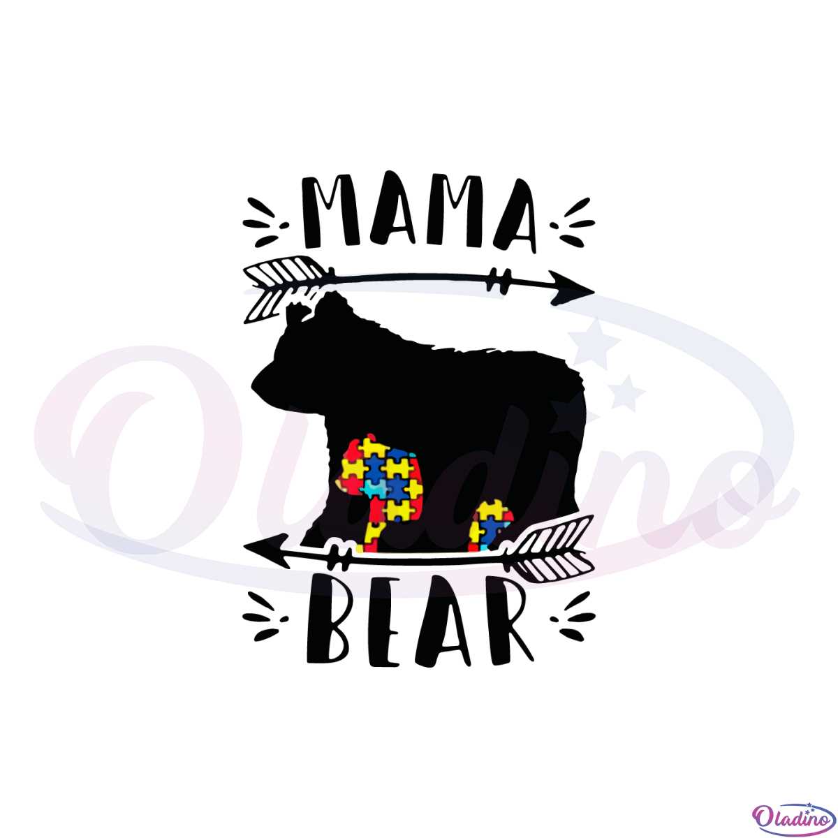 Mama Bear SVG - Bear SVG - Bear Mom SVG - Mom SVG