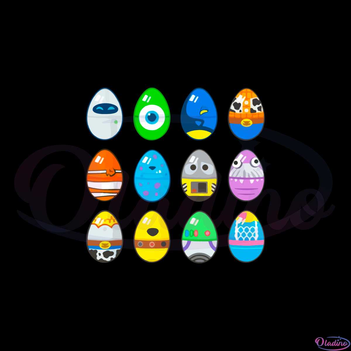 cool easter egg characters