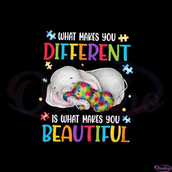 what-makes-you-different-elephant-mom-autism-child-awareness-png