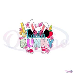 retro-teacher-bunny-happy-teacher-bunny-easter-day-svg