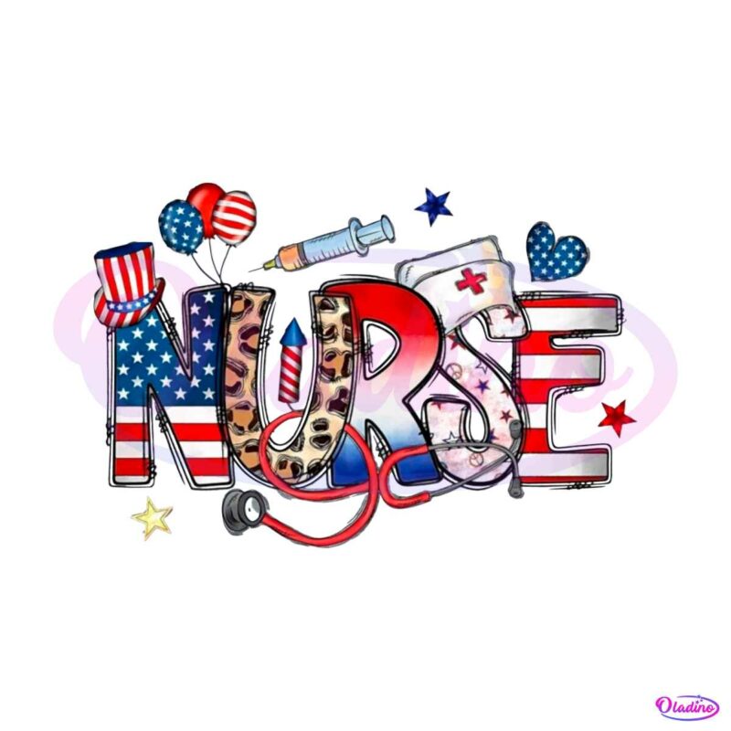 american-nurse-day-4th-of-july-nurse-png-silhouette-files