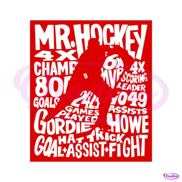 gordie-howe-word-art-mr-hockey-svg-graphic-designs-files