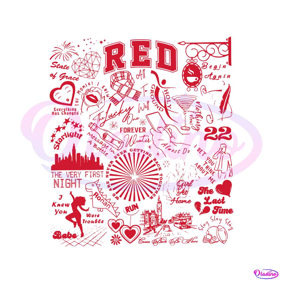 red-all-too-well-taylor-swift-song-tracklist-svg-cutting-files
