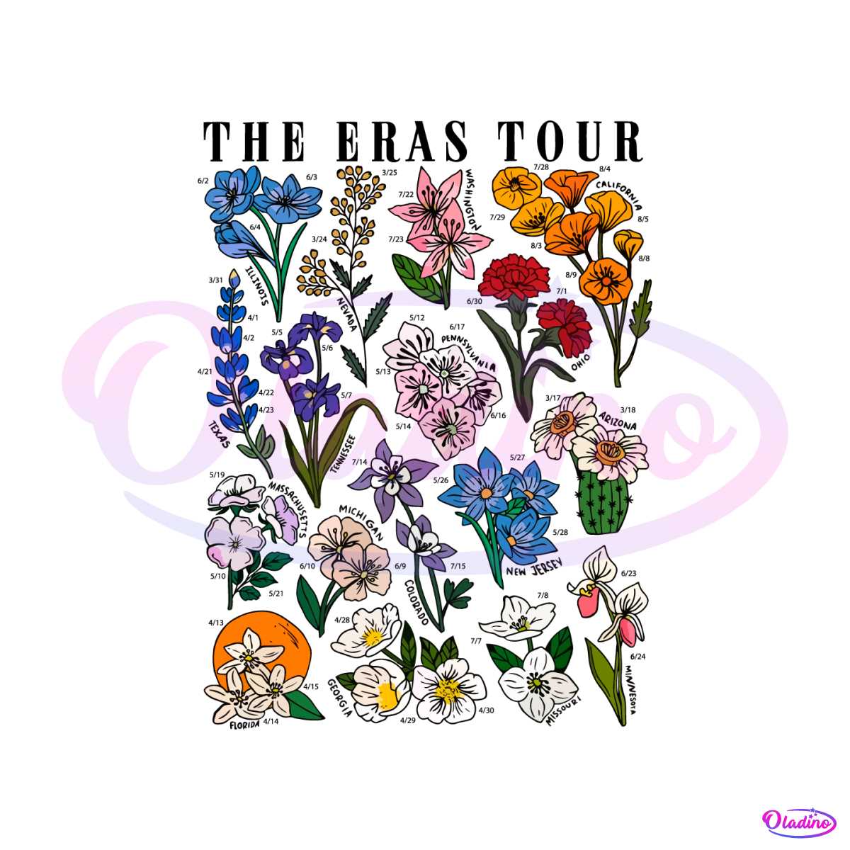 the-eras-tour-state-flowers-taylor-swift-eras-tour-2023-svg