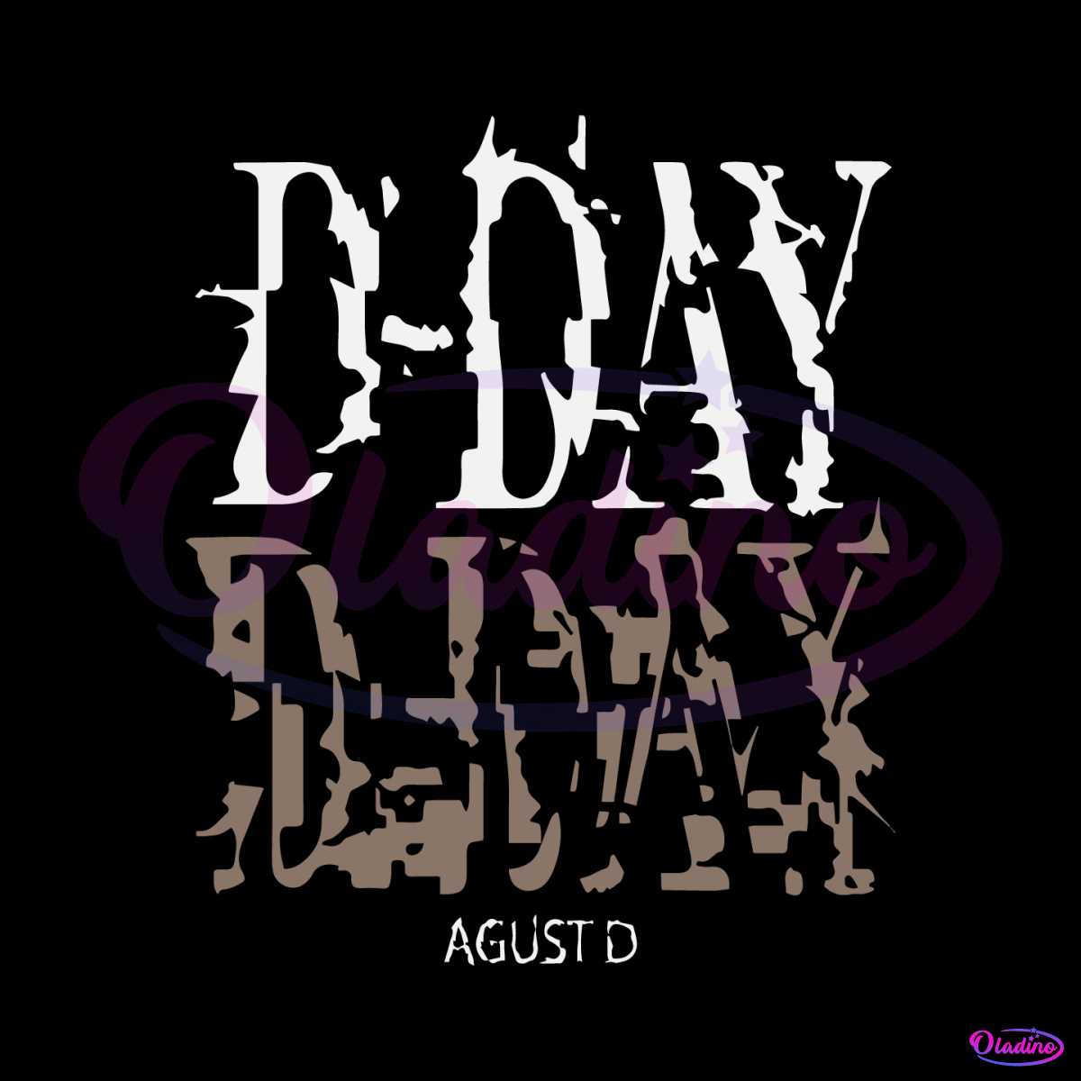 Agust D World Tour D Day Album SVG Cutting Digital File