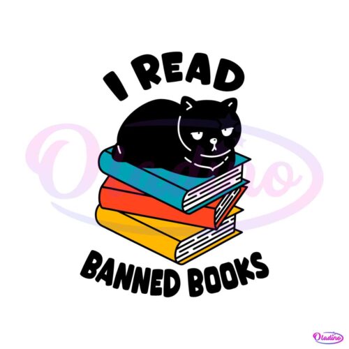 i-read-banned-books-black-cat-reader-svg-graphic-designs-files