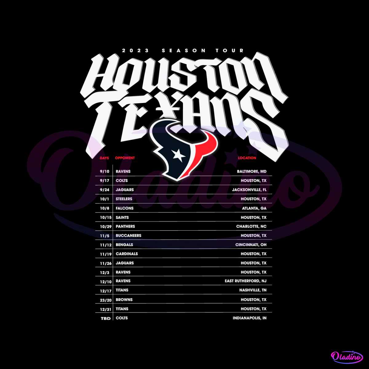houston texans schedule tickets