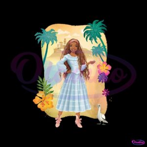 ariel-and-scuttle-dry-land-disney-the-little-mermaid-2023-png