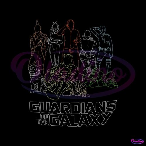 line-drawing-guardians-of-the-galaxy-vol3-svg-cutting-files