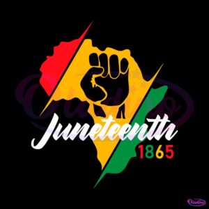 juneteenth-1865-2023-african-american-black-raise-hand-svg