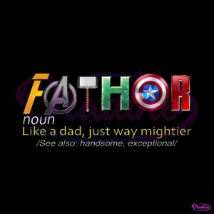 fathor-thor-avengers-superhero-fathers-day-png-silhouette-files