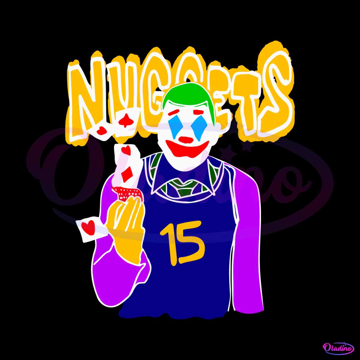 Nikola Jokic 15 The Joker Denver Nuggets SVG Cutting Files