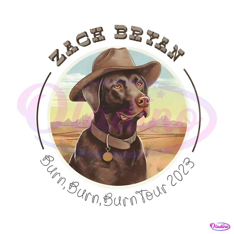 zach-bryan-burn-burn-burn-tour-western-cowboy-dog-png