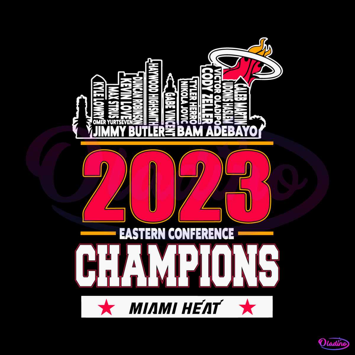 2023-miami-heat-nba-eastern-conference-champions-svg