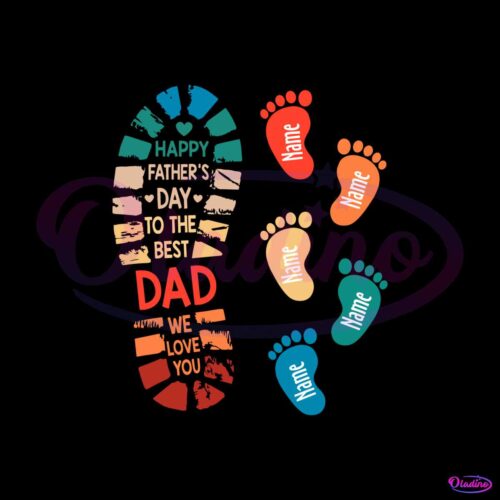 personalized-dad-and-kids-footprints-happy-fathers-day-svg