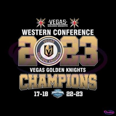 2023 Western Conference Champions Vegas Golden Knights SVG