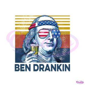 ben-drankin-happy-4th-of-july-png-silhouette-sublimation-files