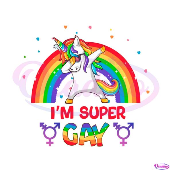 i-am-super-gay-cute-gay-unicorn-svg-graphic-design-files