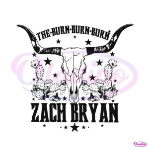 bull-skull-zach-bryan-burn-burn-burn-tour-svg-cutting-file