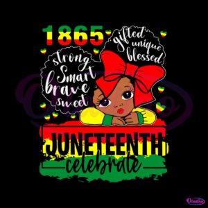 black-girl-juneteenth-1865-celebrate-independence-day-svg