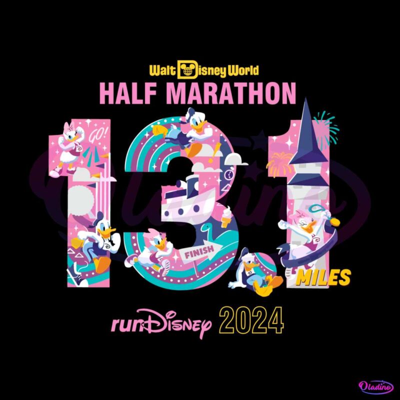 Walt Disney World Half Marathon 2024 Svg Cutting File