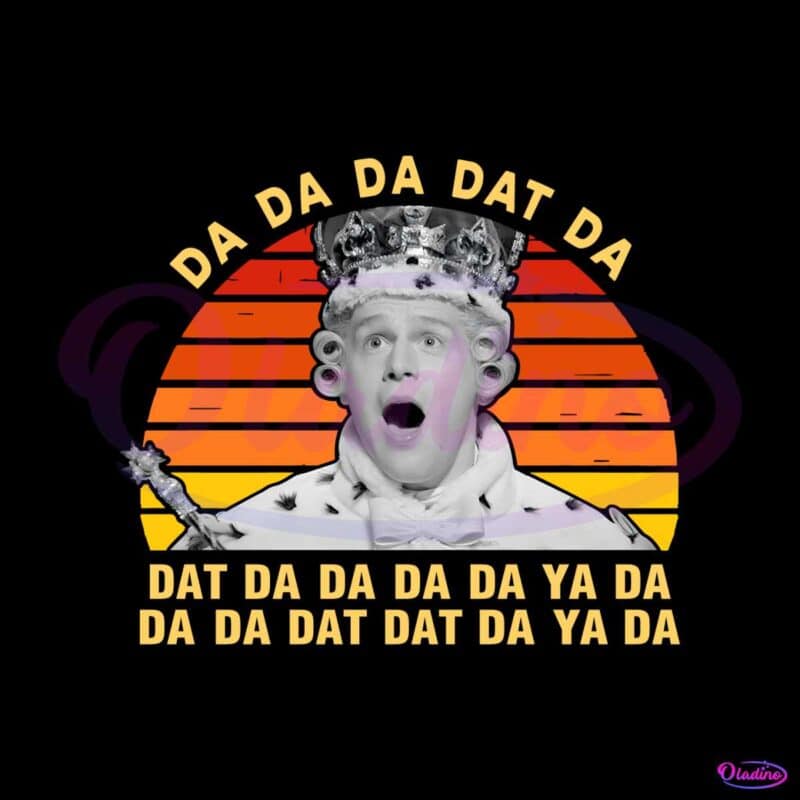 Dunny Da Da Da Dat Da King George Retro Sunset PNG - Oladino