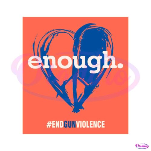 peace-and-love-symbol-anti-gun-enough-end-gun-violence-svg