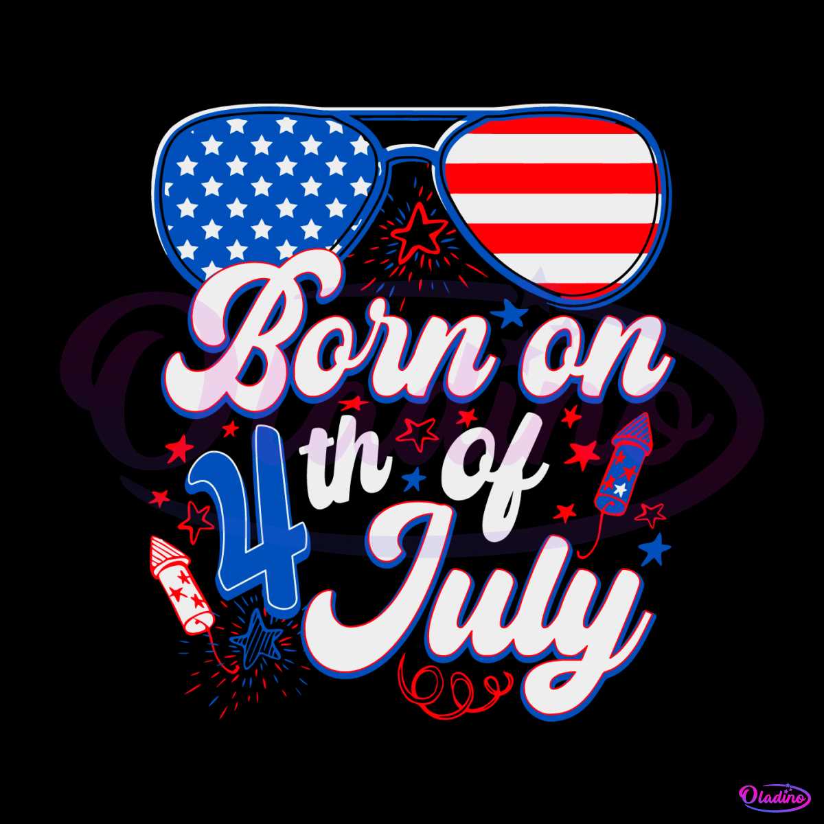 Born On 4th Of July Birthday Parties On My Birthday SVG