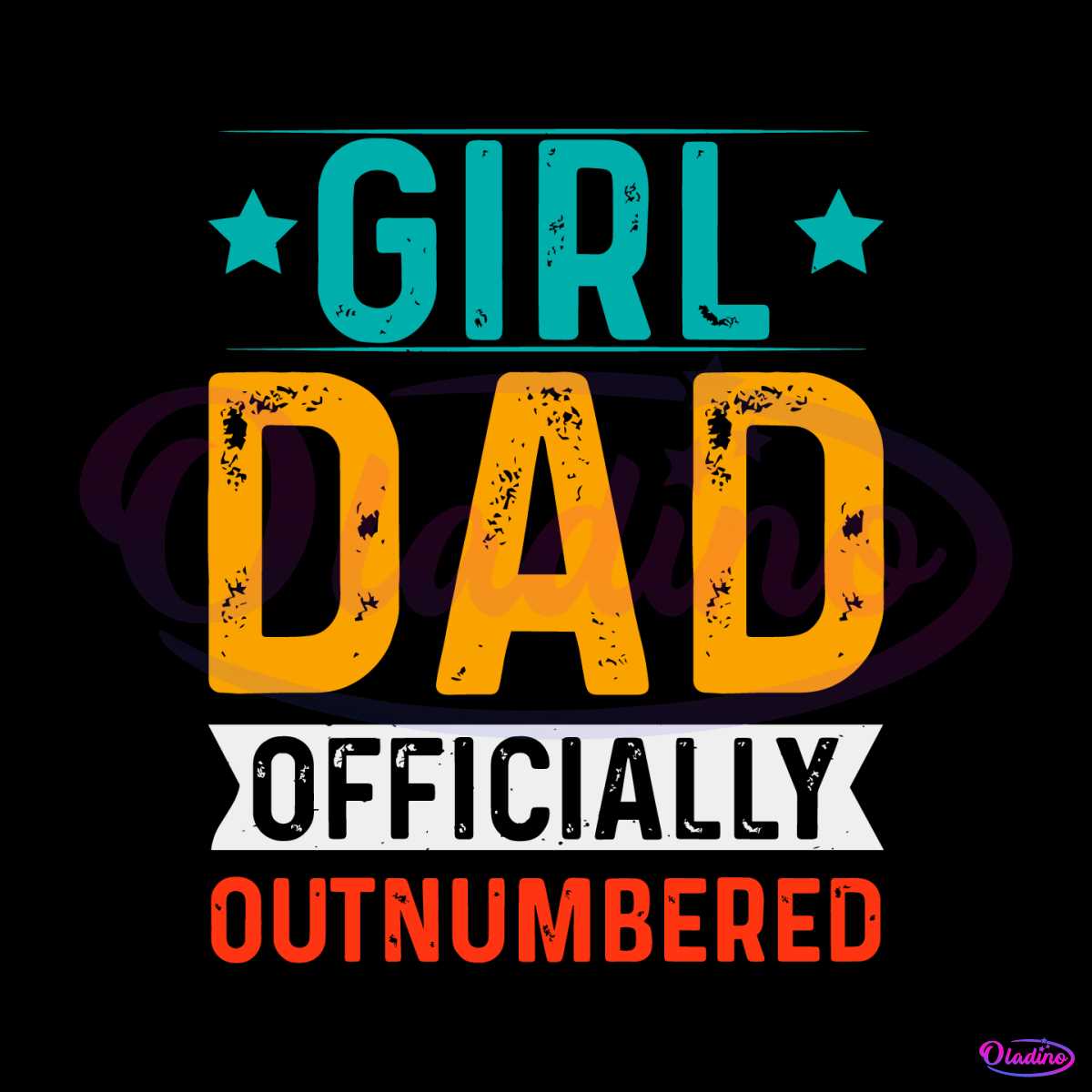 Dad of Girls Outnumbered SVG