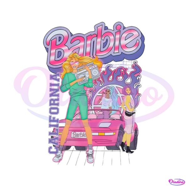 barbie-california-lets-go-party-png-sublimation-design
