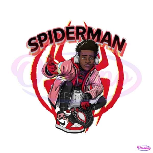 spiderman-across-the-spider-verse-miles-morales-png-silhouette-files