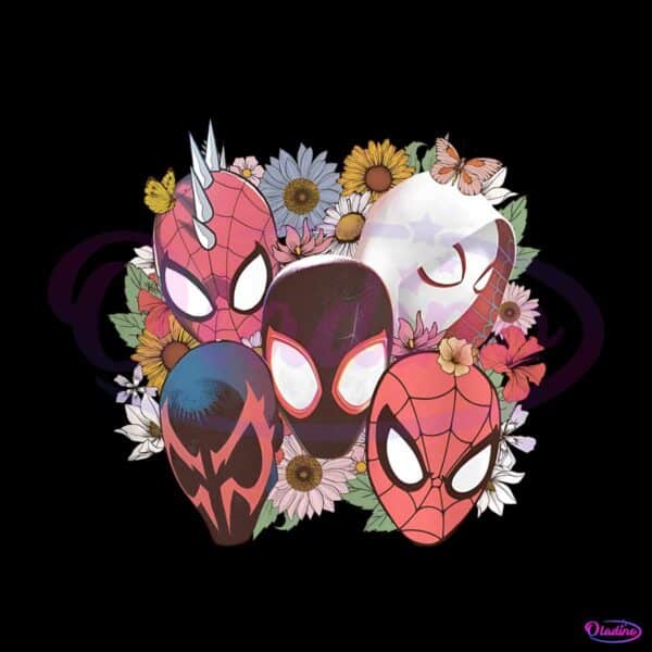 vintage-floral-spider-man-superhero-movie-png-sublimation-download