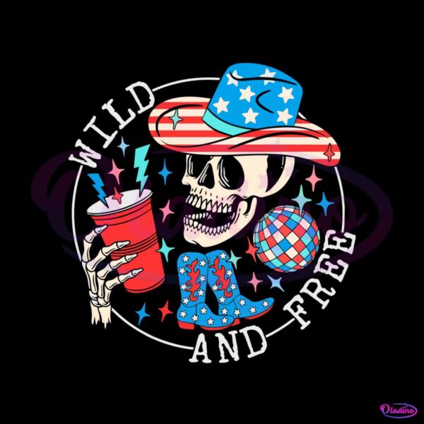 wild-and-free-4th-of-july-howdy-skeleton-svg-graphic-design-files