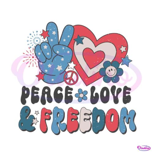 peace-love-freedom-american-flag-svg-graphic-design-file