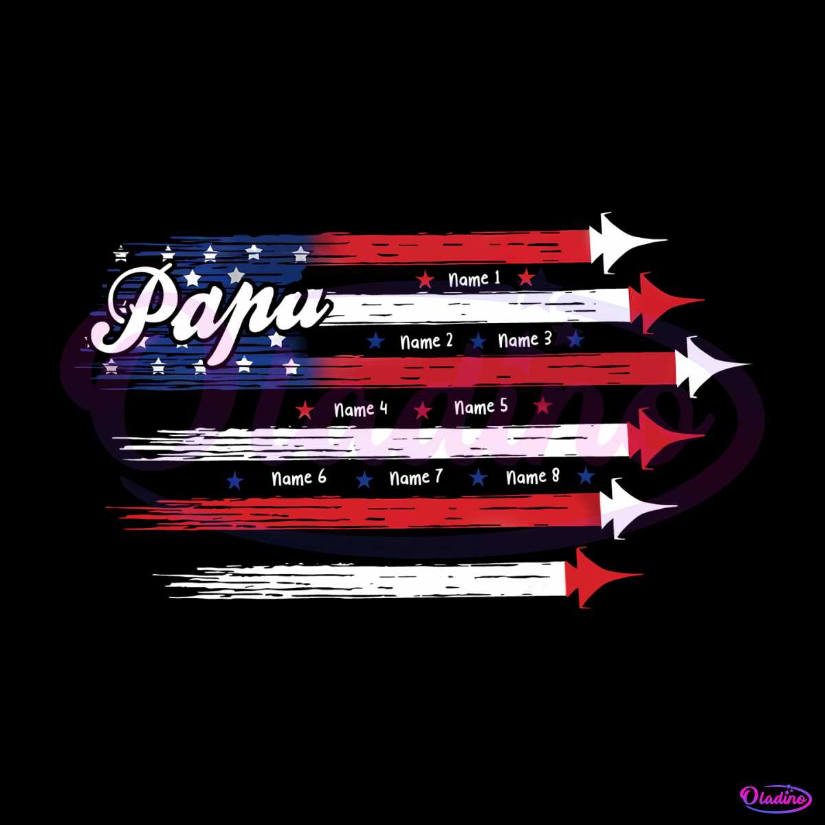 personalized-papa-american-flag-png-silhouette-sublimation-files