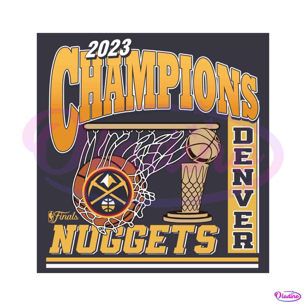 Denver Nuggets 2023 NBA Finals Champions Logo SVG File 