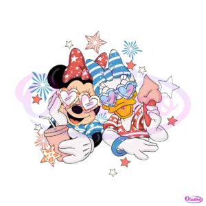 patriot-minnie-and-daisy-duck-4th-of-july-png-silhouette-file