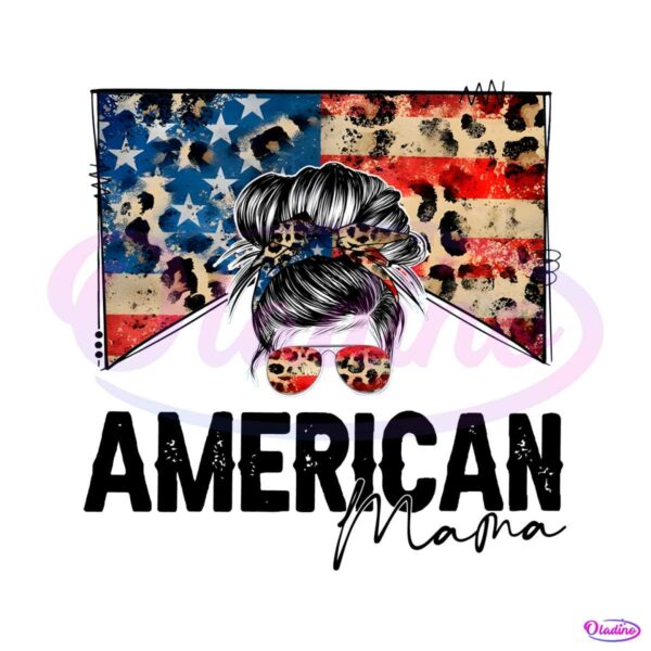 4th-of-july-messy-bun-american-mama-leopard-usa-flag-png