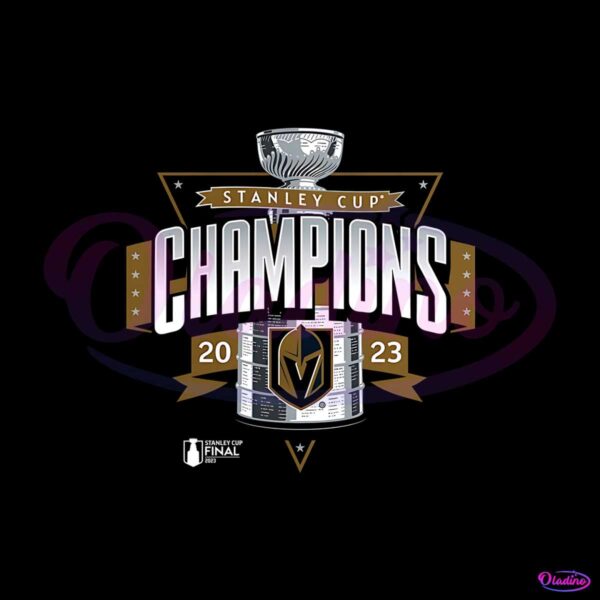 2023 Stanley Cup Champions Vegas Golden Knights PNG File