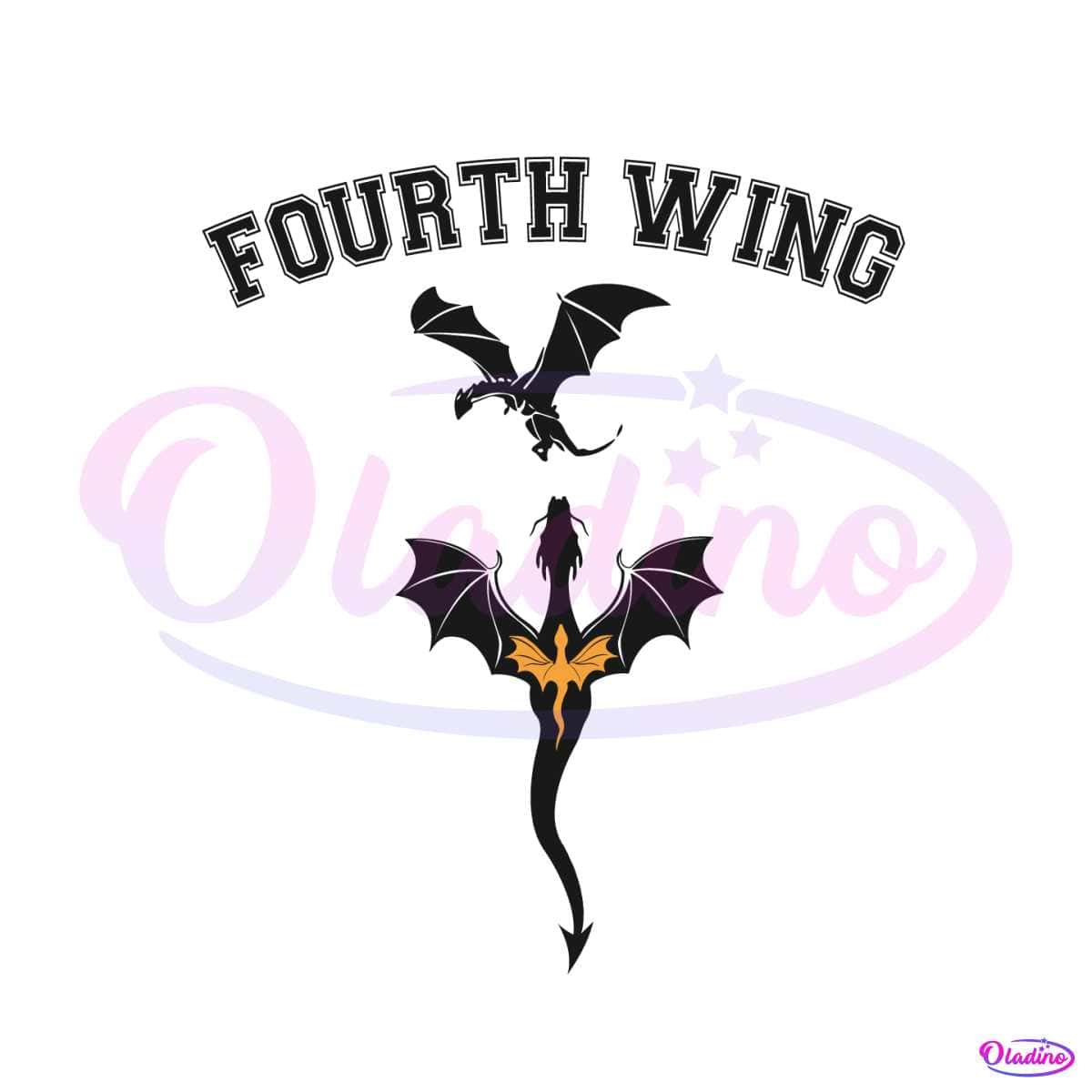 Fourth Wing Rebecca Yarros SVG Book Lover SVG Cricut File