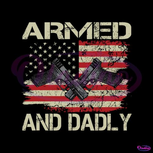 vintage-american-flag-armed-and-dadly-svg-graphic-design-file