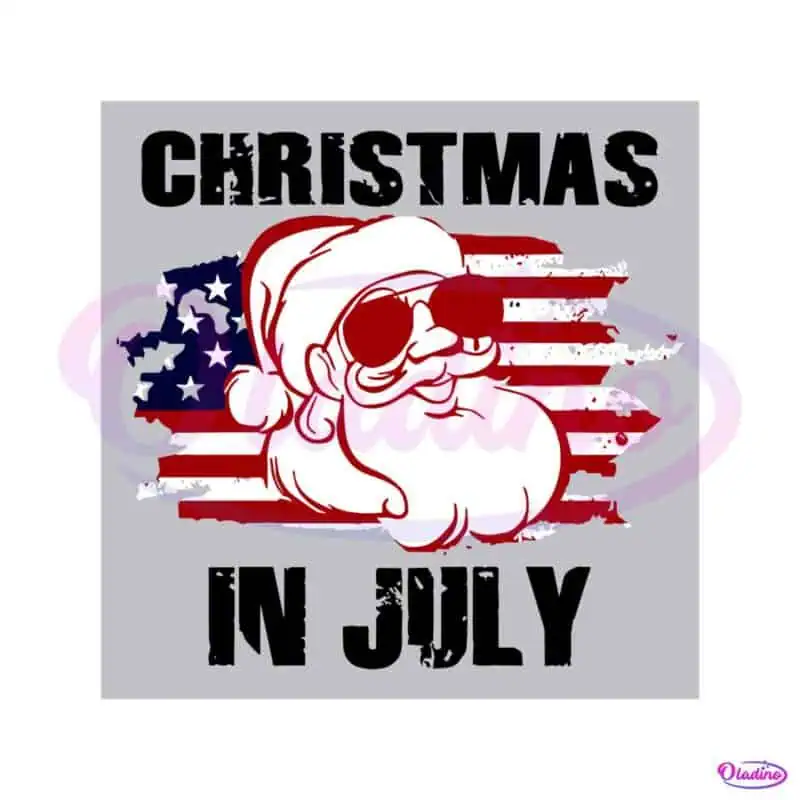 santa-claus-christmas-in-july-us-flag-svg-graphic-design-file