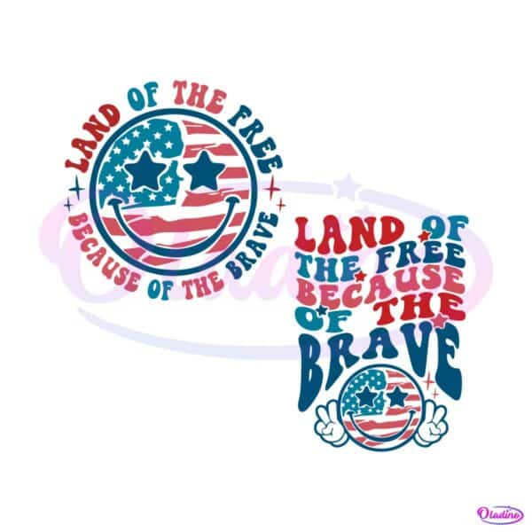 retro-america-land-of-the-free-because-of-the-brave-svg