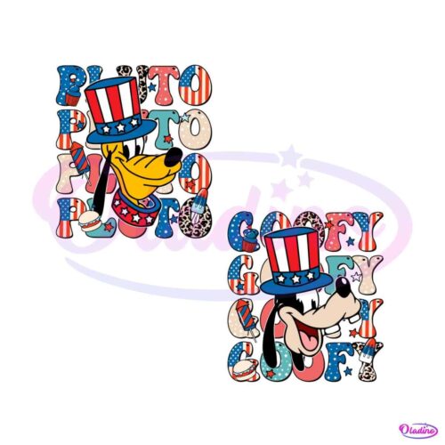 bundle-patriot-goofy-and-pluto-4th-of-july-svg-cutting-file